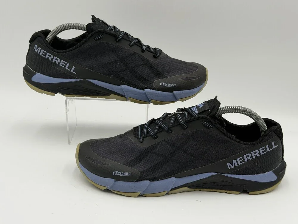 Merrell Bare Access Flex Shoes Womens Size 9.5  J09652 Black Metallic Lilac